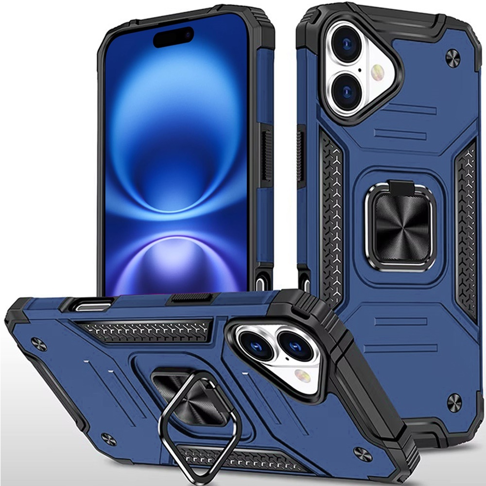 iPhone 11 Robust Magnetic Kickstand Hybrid Case Cover | Blue 37528 - image 1