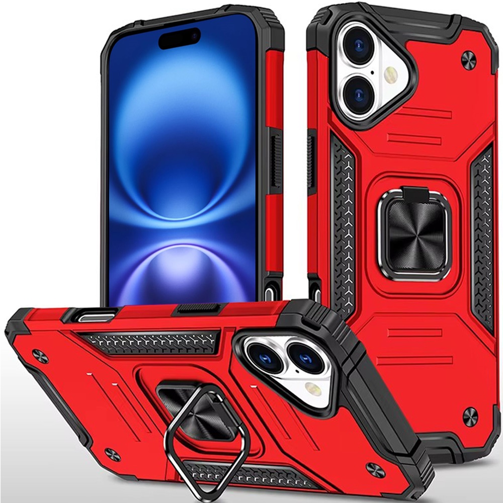 Samsung S20 FE 5G Robust Magnetic Kickstand Hybrid Case Cover | Red 37490 - image 1