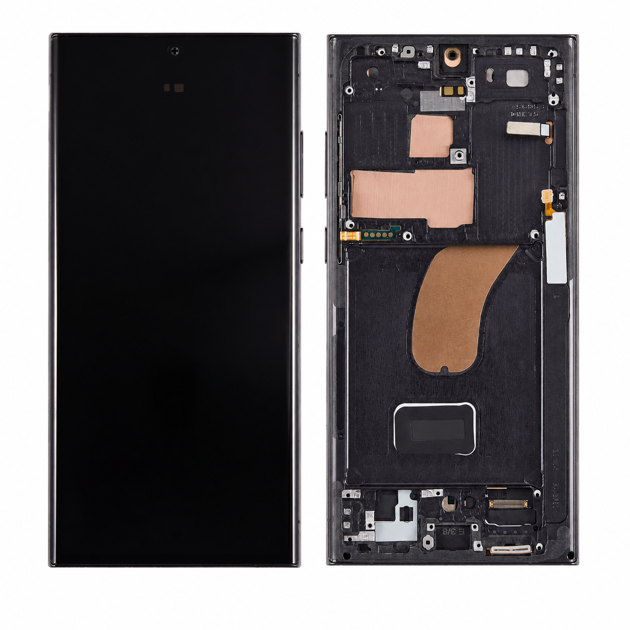 Samsung S23 Ultra 5G (S918) -  Soft OLED Assembly With Frame (Black) 5830 - image 4