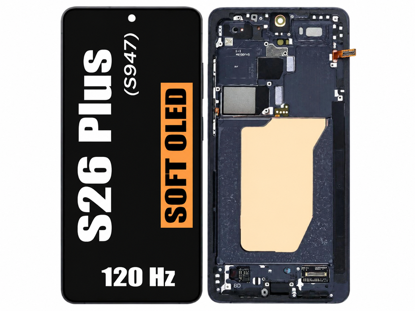 Samsung Galaxy S26 Plus 5G (S947) - OLED Assembly With Frame (120Hz) (Black) 37234 - image 1