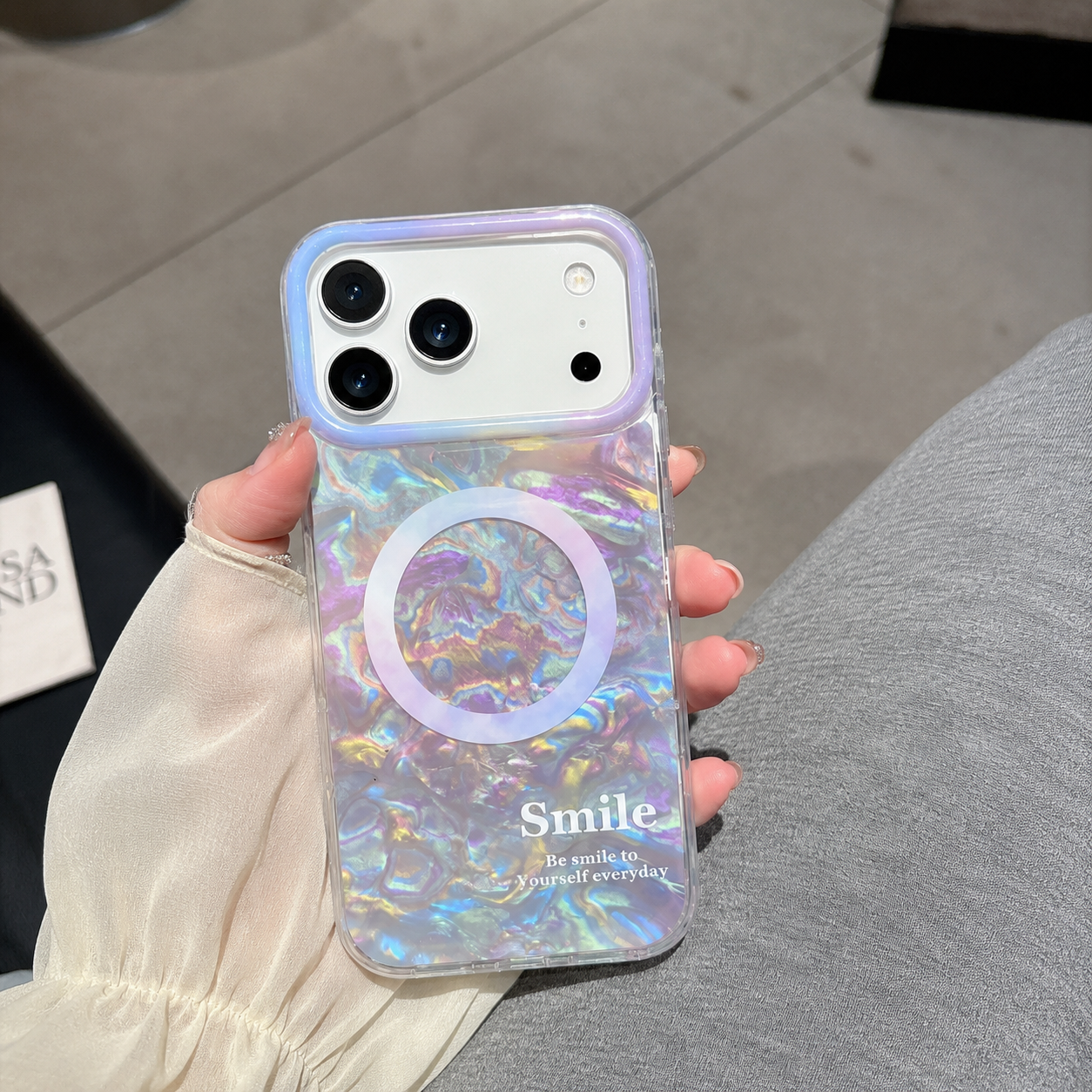 iPhone 13/14/15 Shell IMD Magnetic Case - Purple 36714 - image 1